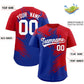 Custom Red Royal Personalized Ink Pattern Authentic Baseball Jersey Limited