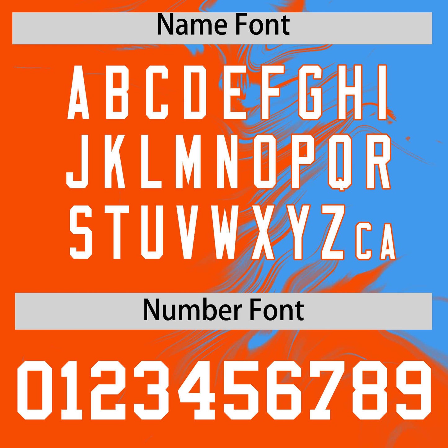 Custom Powder Blue Orange Personalized Ink Pattern Authentic Baseball Jersey Limited