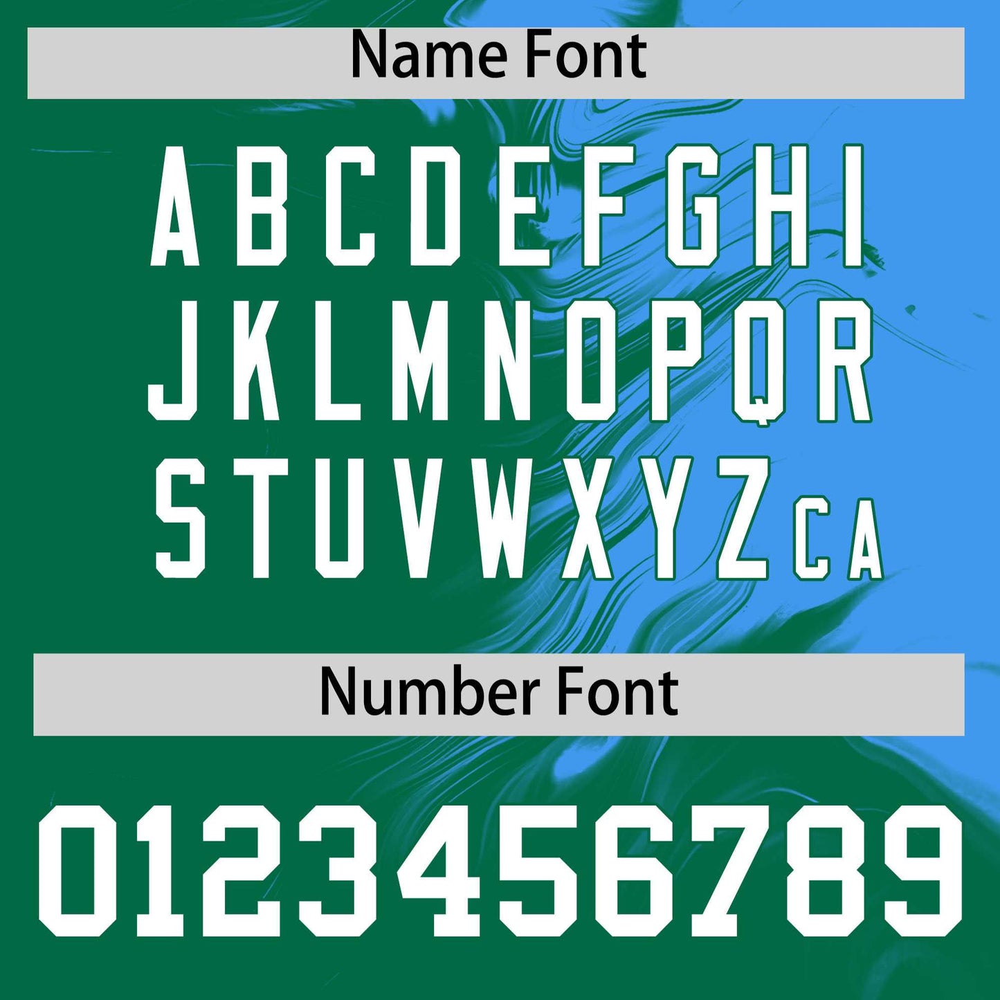 Custom Powder Blue Kelly Green Personalized Ink Pattern Authentic Baseball Jersey Limited