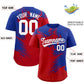 Custom Royal Red Personalized Ink Pattern Authentic Baseball Jersey Limited