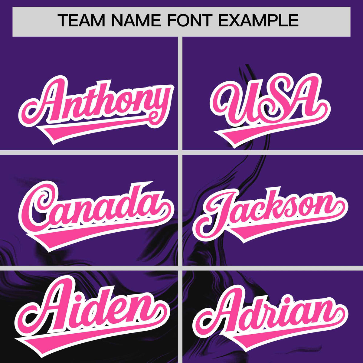 Custom Purple Black Personalized Ink Pattern Authentic Baseball Jersey Limited