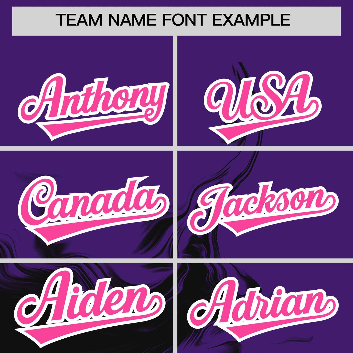 Custom Purple Black Personalized Ink Pattern Authentic Baseball Jersey Limited