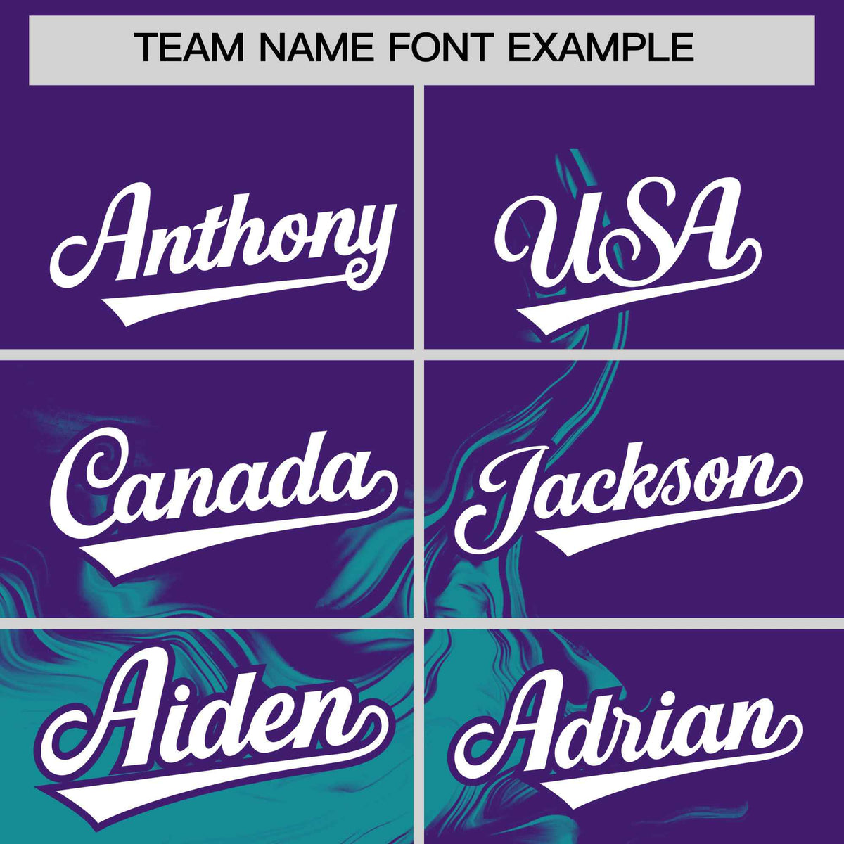 Custom Purple Aqua Personalized Ink Pattern Authentic Baseball Jersey Limited