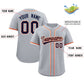 Custom Gray Classic Style Authentic Baseball Jersey Limited