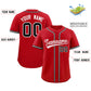 Custom Red Classic Style Authentic Baseball Jersey Limited