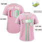 Custom Light Pink Abrosexual For Pride Month Classic Style Authentic Baseball Jersey Limited