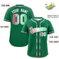 Custom Kelly Green Abrosexual For Pride Month Classic Style Authentic Baseball Jersey Limited