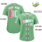 Custom Light Green Abrosexual For Pride Month Classic Style Authentic Baseball Jersey Limited