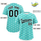 Custom Bright Green White Personalized Polka Dot Graffiti Pattern Authentic Baseball Jersey Limited
