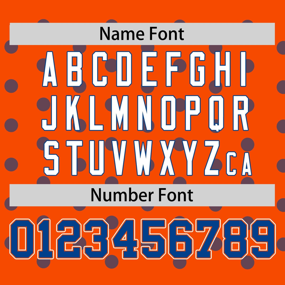 Custom Orange Royal Personalized Polka Dot Graffiti Pattern Authentic Baseball Jersey Limited