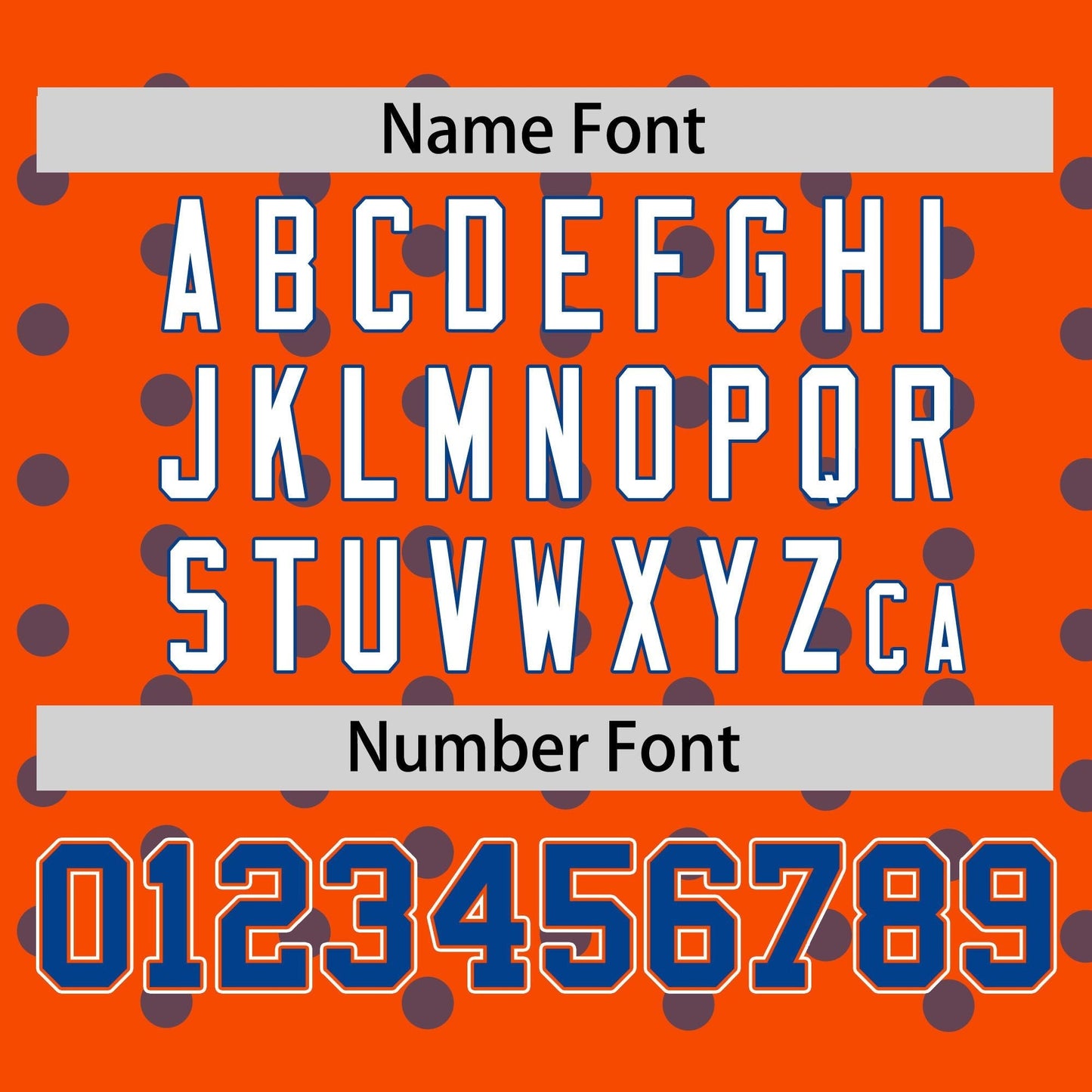 Custom Orange Royal Personalized Polka Dot Graffiti Pattern Authentic Baseball Jersey Limited