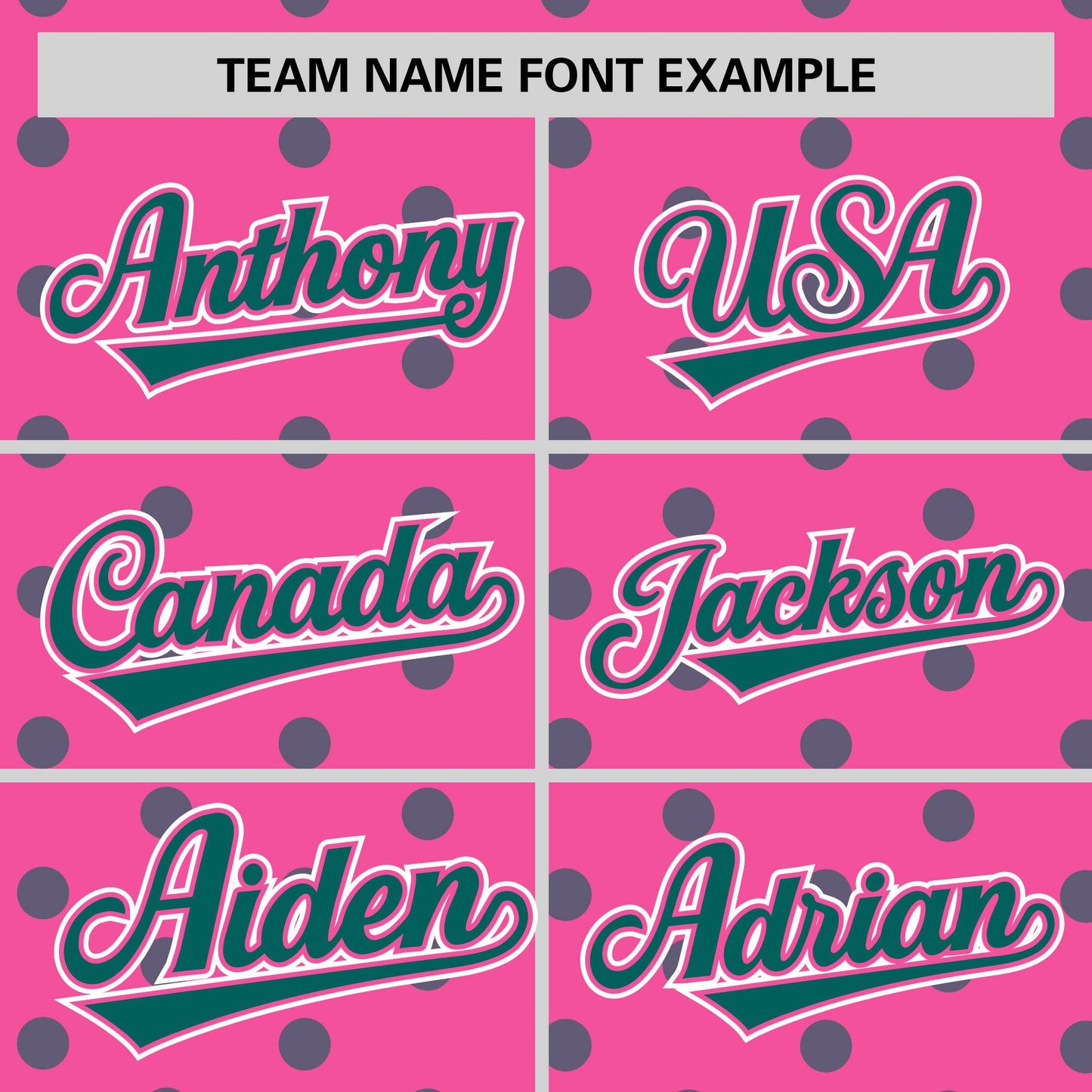 Custom Pink Aqua Personalized Polka Dot Graffiti Pattern Authentic Baseball Jersey Limited