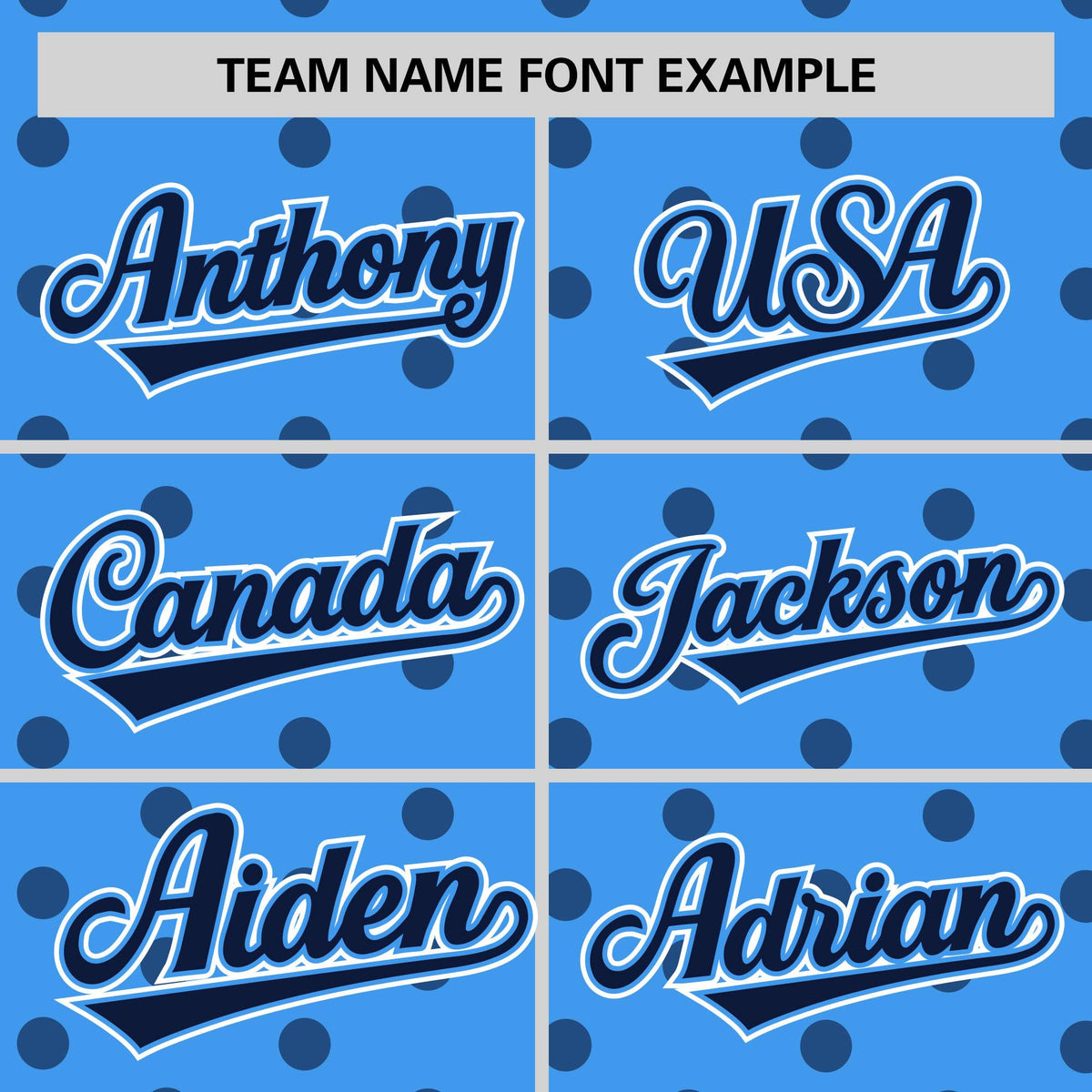 Custom Powder Blue Navy Personalized Polka Dot Graffiti Pattern Authentic Baseball Jersey Limited