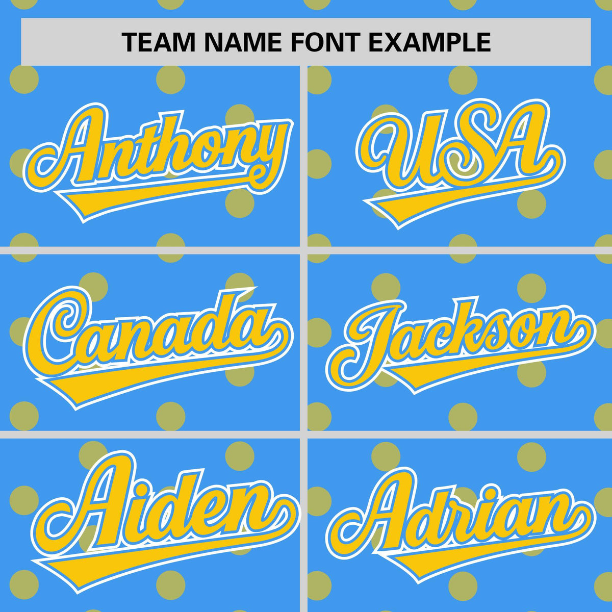 Custom Powder Blue Gold Personalized Polka Dot Graffiti Pattern Authentic Baseball Jersey Limited