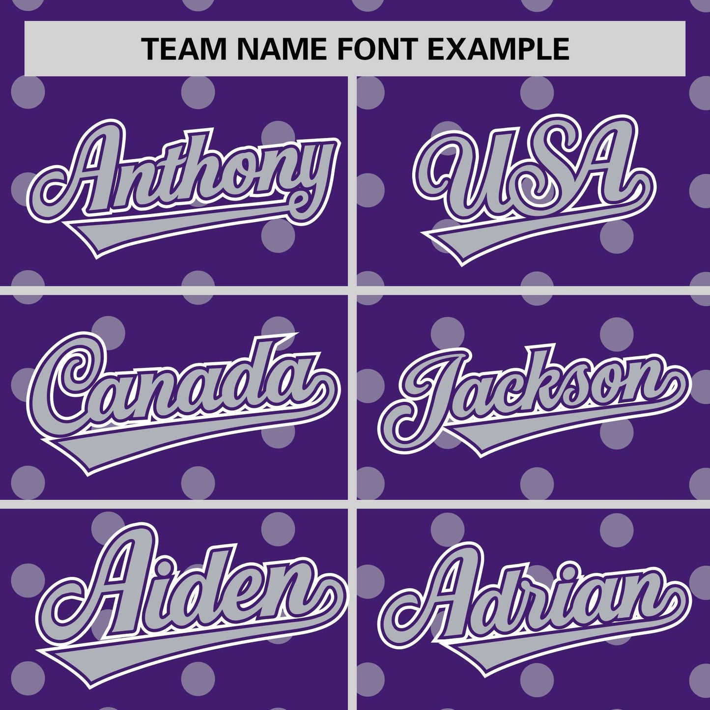 Custom Purple Gray Personalized Polka Dot Graffiti Pattern Authentic Baseball Jersey Limited