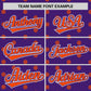 Custom Purple Orange Personalized Polka Dot Graffiti Pattern Authentic Baseball Jersey Limited