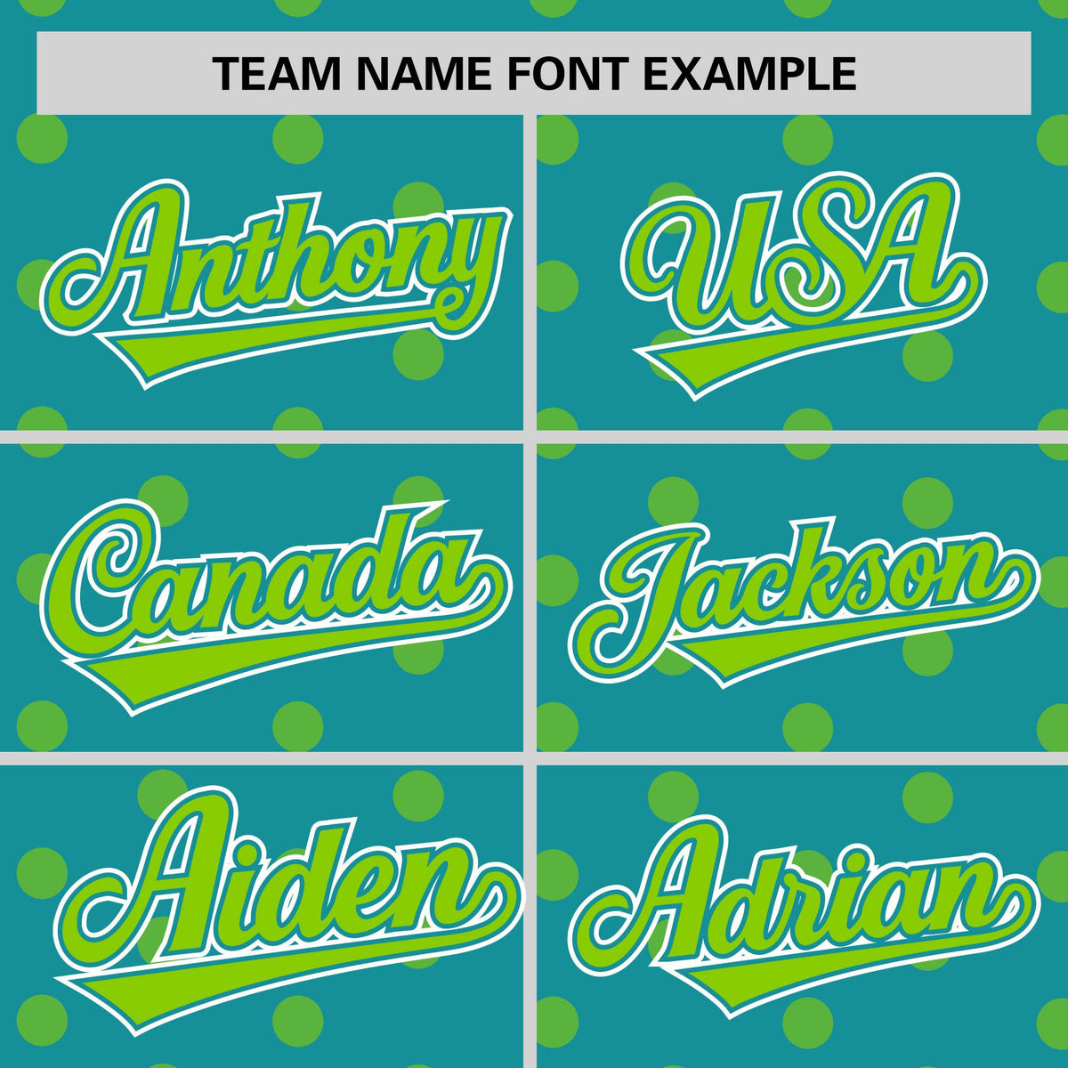 Custom Aqua Neon Green Personalized Polka Dot Graffiti Pattern Authentic Baseball Jersey Limited