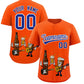 Custom Orange Personalized Beer Day Shirt Parties Baseball Jersey