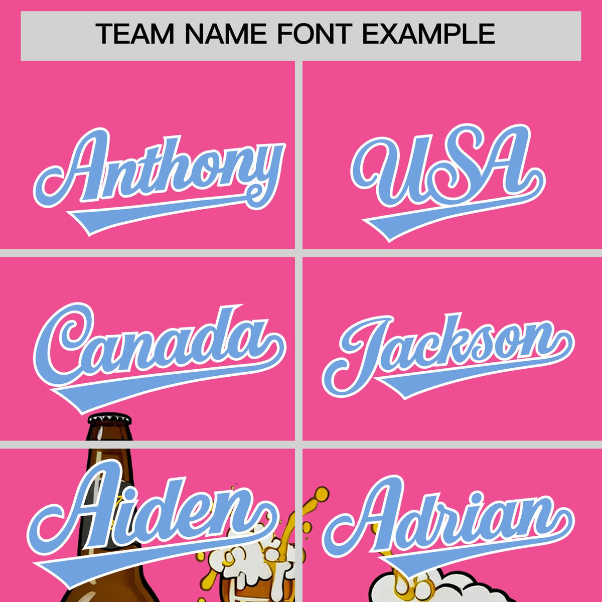 Custom Pink Personalized Beer Day Shirt Parties Baseball Jersey Limited