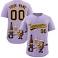Custom Light Purple Personalized Beer Day Shirt Parties Baseball Jersey