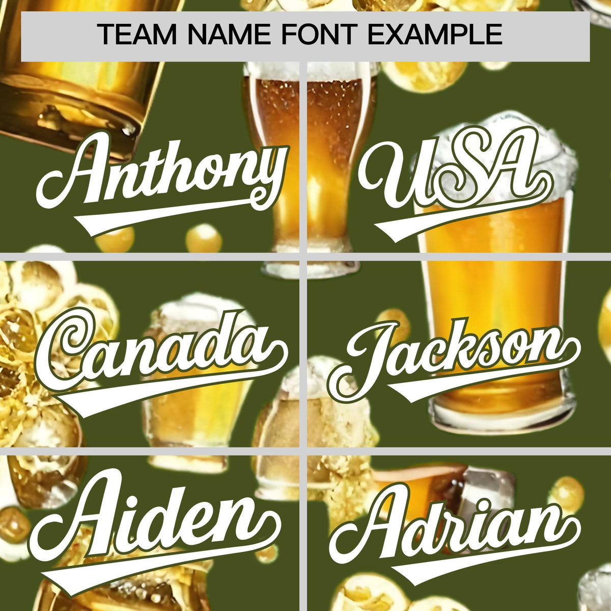 Custom Olive Personalized Beer Day Shirt Parties Baseball Jersey Limited