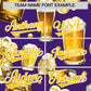 Custom Purple Personalized Beer Day Shirt Parties Baseball Jersey Limited