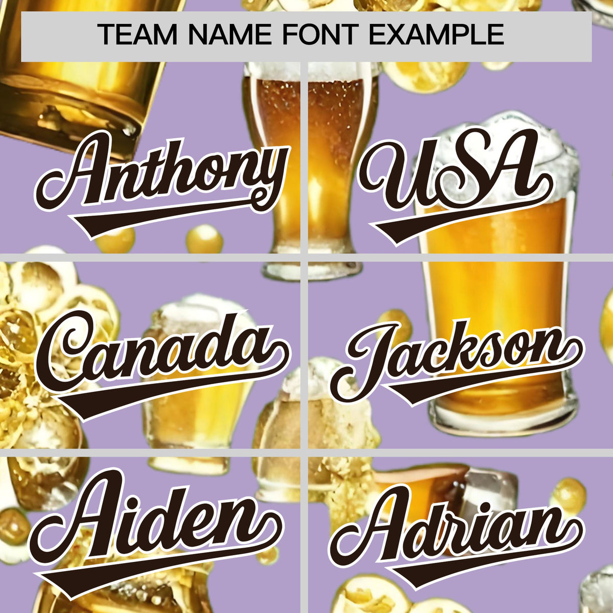 Custom Light Purple Personalized Beer Day Shirt Parties Baseball Jersey Limited