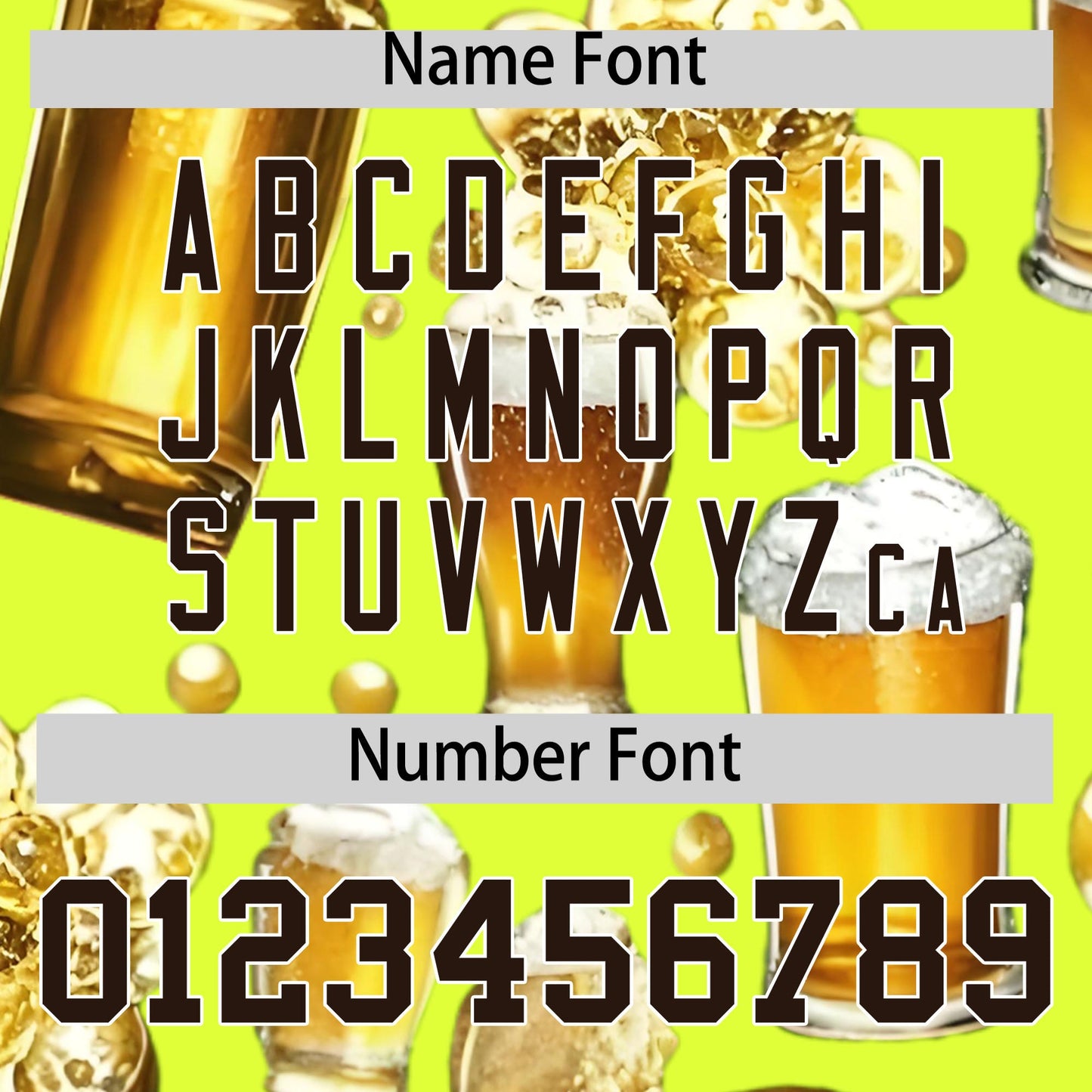 Custom Fluorescent Green Personalized Beer Day Shirt Parties Baseball Jersey Limited