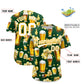 Custom Green Personalized Beer Day Shirt Parties Baseball Jersey Limited