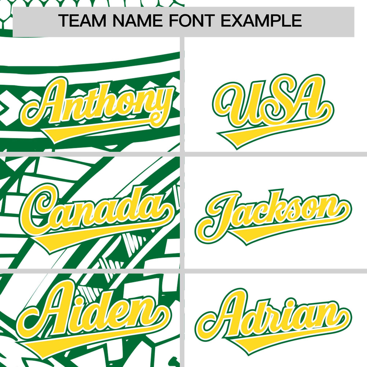 Custom White Kelly Green Split Fashion Tribal Pattern Authentic Baseball Jersey Limited