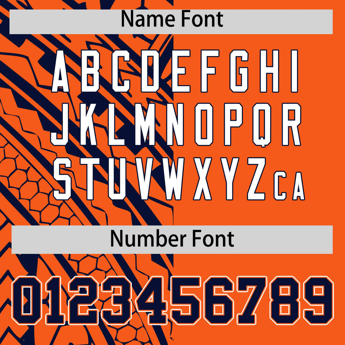 Custom Orange Navy Split Fashion Tribal Pattern Authentic Baseball Jersey Limited