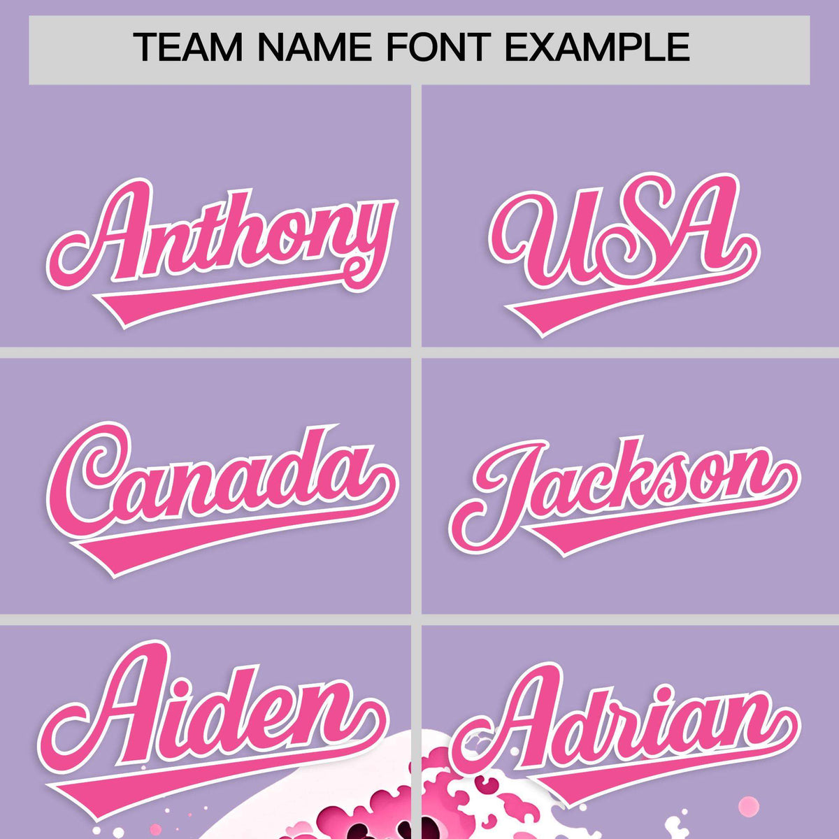 Custom Light Purple Wave Graffiti Pattern Authentic Baseball Jersey Limited