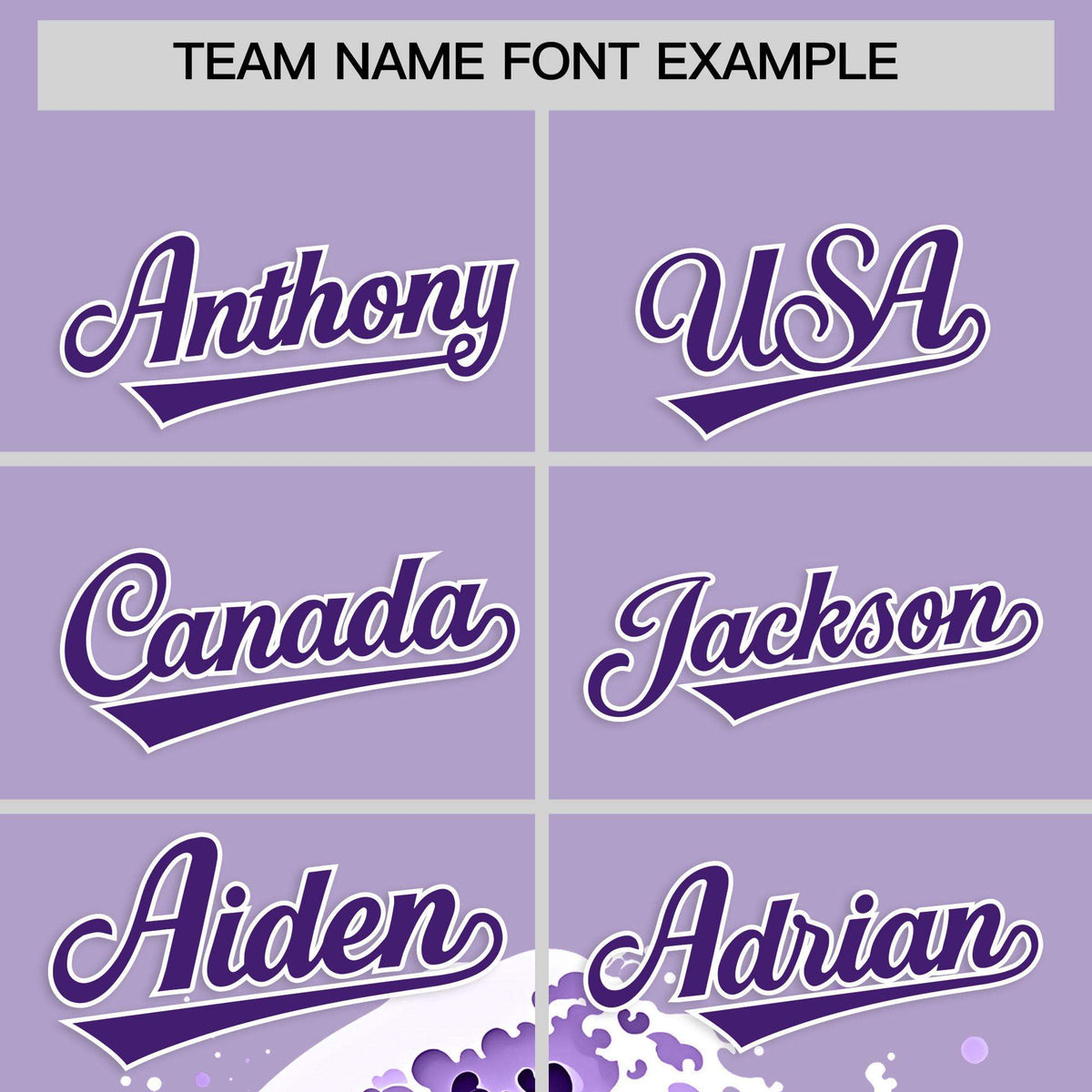 Custom Light Purple Wave Graffiti Pattern Authentic Baseball Jersey Limited