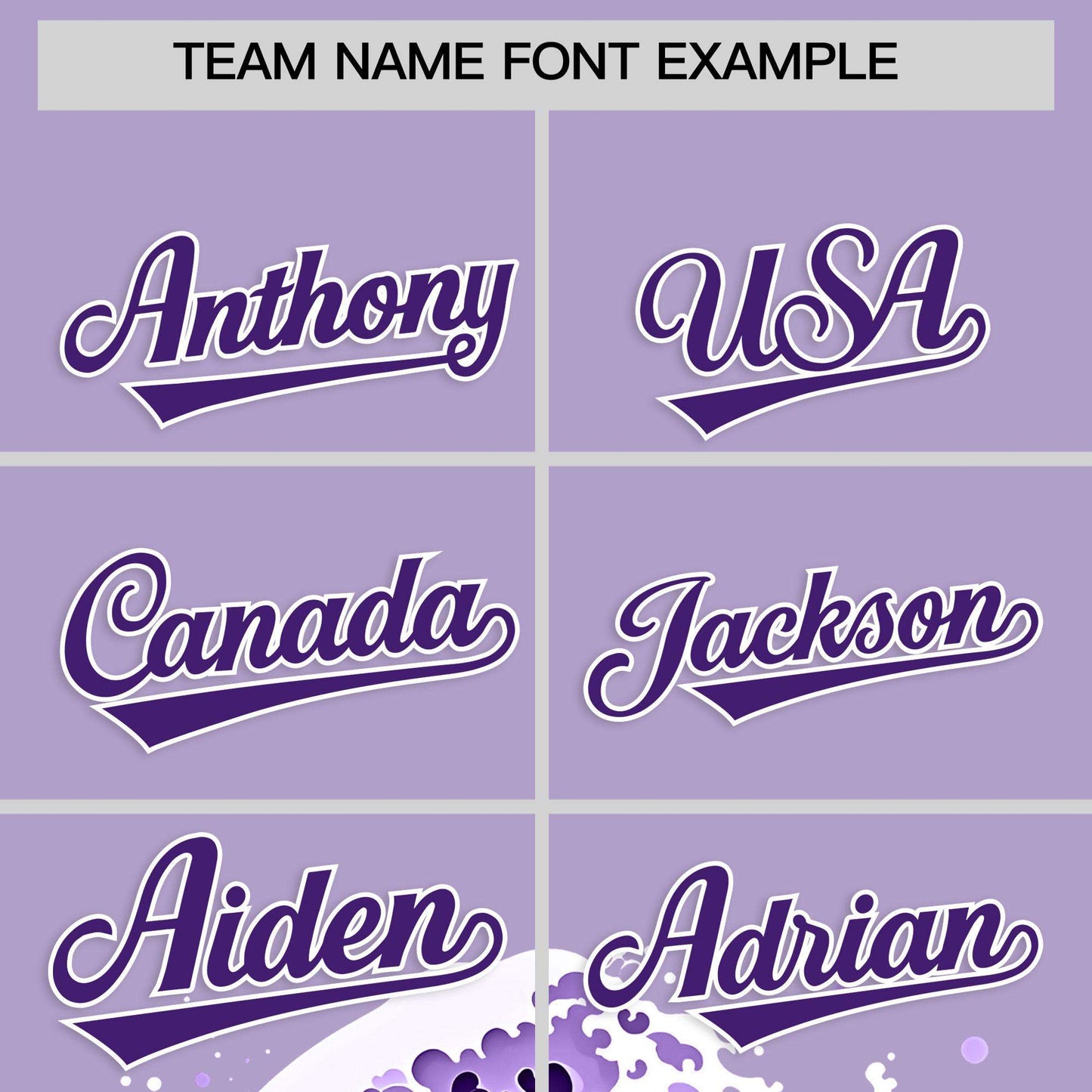 Custom Light Purple Wave Graffiti Pattern Authentic Baseball Jersey Limited