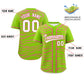 Custom Neon Green Pink Zebra Stripes Graffiti Pattern Authentic Baseball Jersey Limited