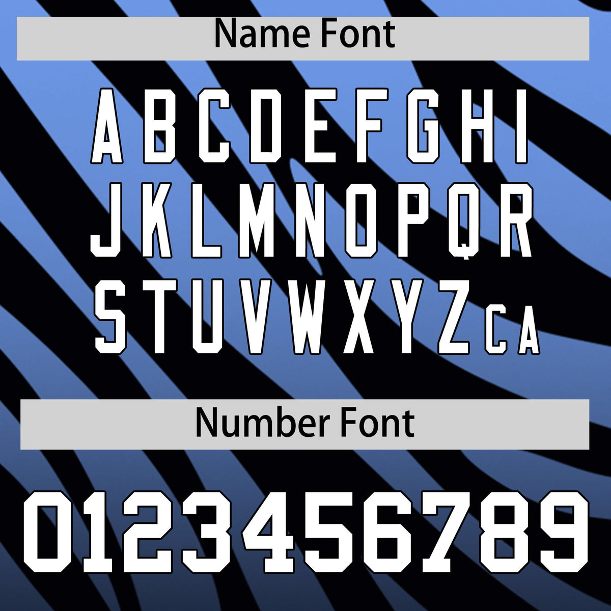 Custom Light Blue Black Tiger Stripe Gradient Animal Print Personalized Team Shirt Baseball Jersey Limited