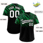 Custom Kelly Green Black Tiger Stripe Gradient Animal Print Personalized Team Shirt Baseball Jersey Limited