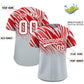 Custom Red Silver Tiger Stripe Gradient Animal Print Personalized Team Shirt Baseball Jersey Limited