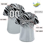 Custom Black Silver Tiger Stripe Gradient Animal Print Personalized Team Shirt Baseball Jersey Limited