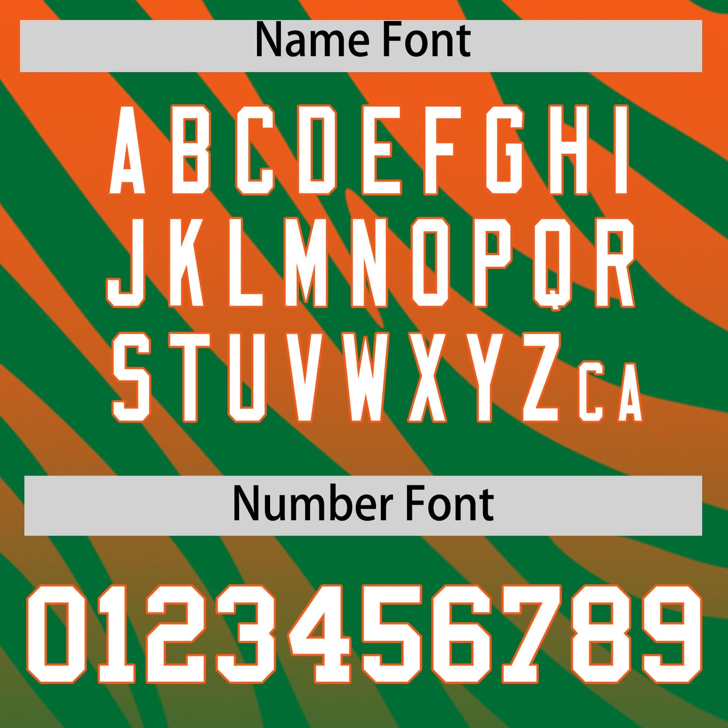 Custom Kelly Green Orange Tiger Stripe Gradient Animal Print Personalized Team Shirt Baseball Jersey Limited