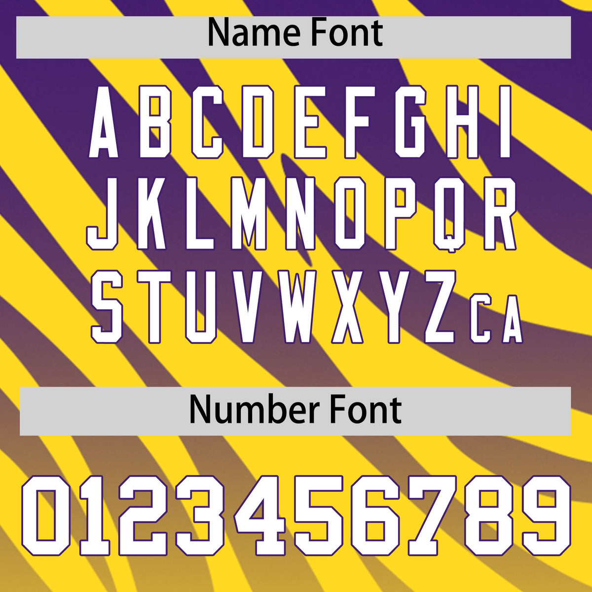 Custom Purple Gold Tiger Stripe Gradient Animal Print Personalized Team Shirt Baseball Jersey Limited