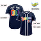 Custom Navy LGBT Rainbow For Pride Month Classic Style Authentic Baseball Jersey Limited