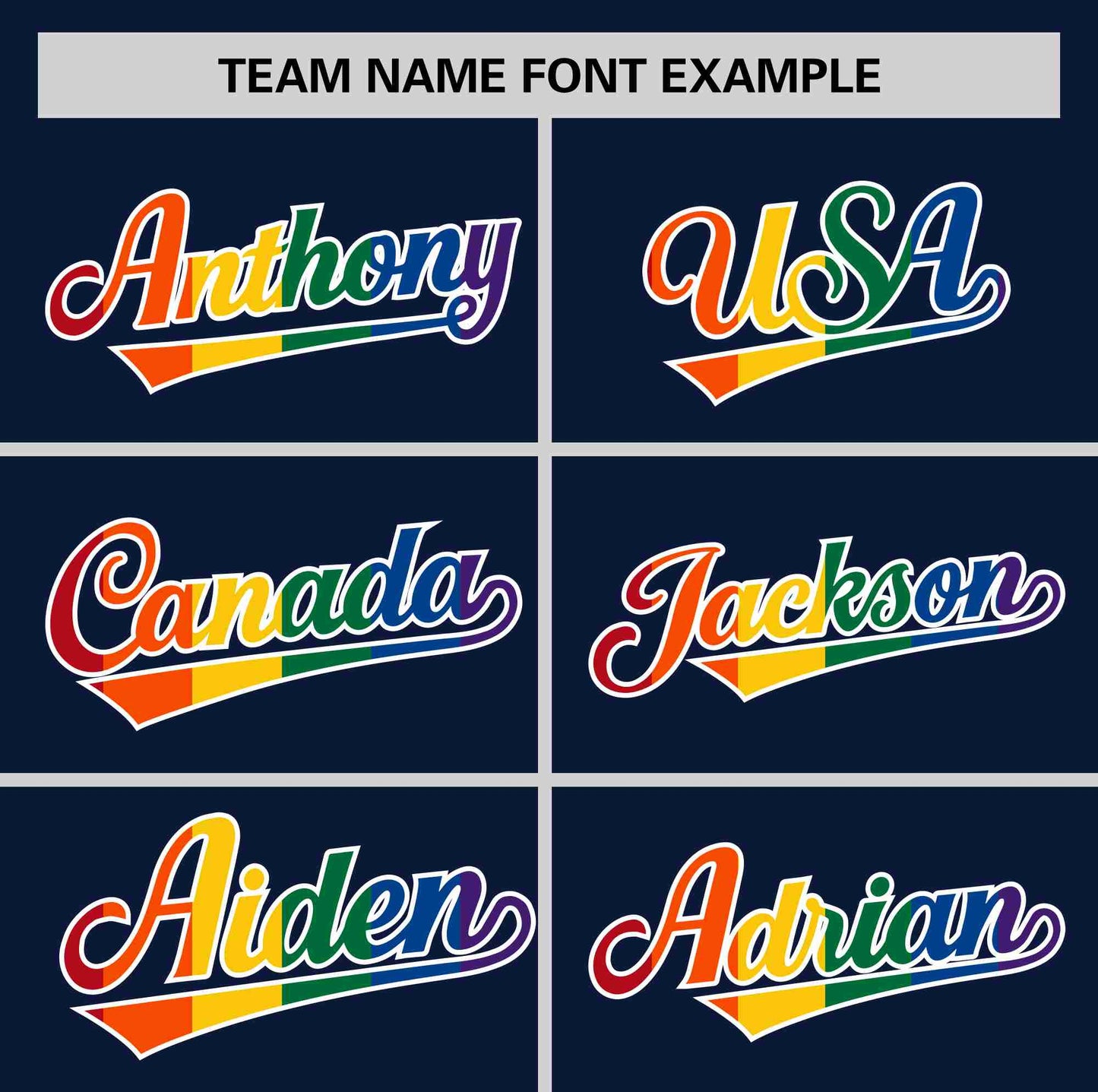 Custom Navy LGBT Rainbow For Pride Month Classic Style Authentic Baseball Jersey Limited