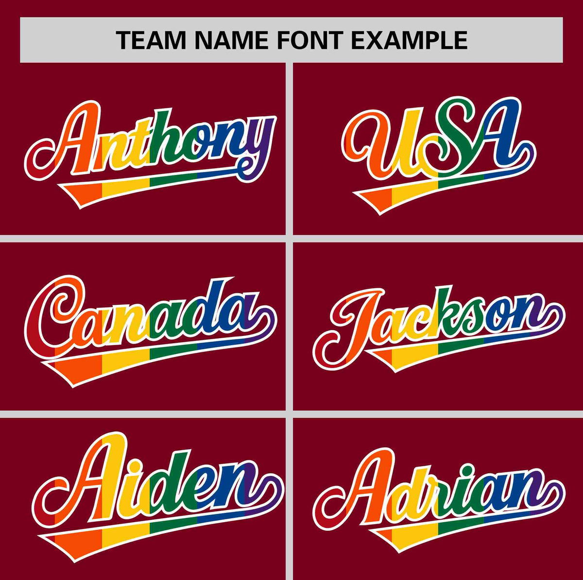 Custom Crimson LGBT Rainbow For Pride Month Classic Style Authentic Baseball Jersey Limited
