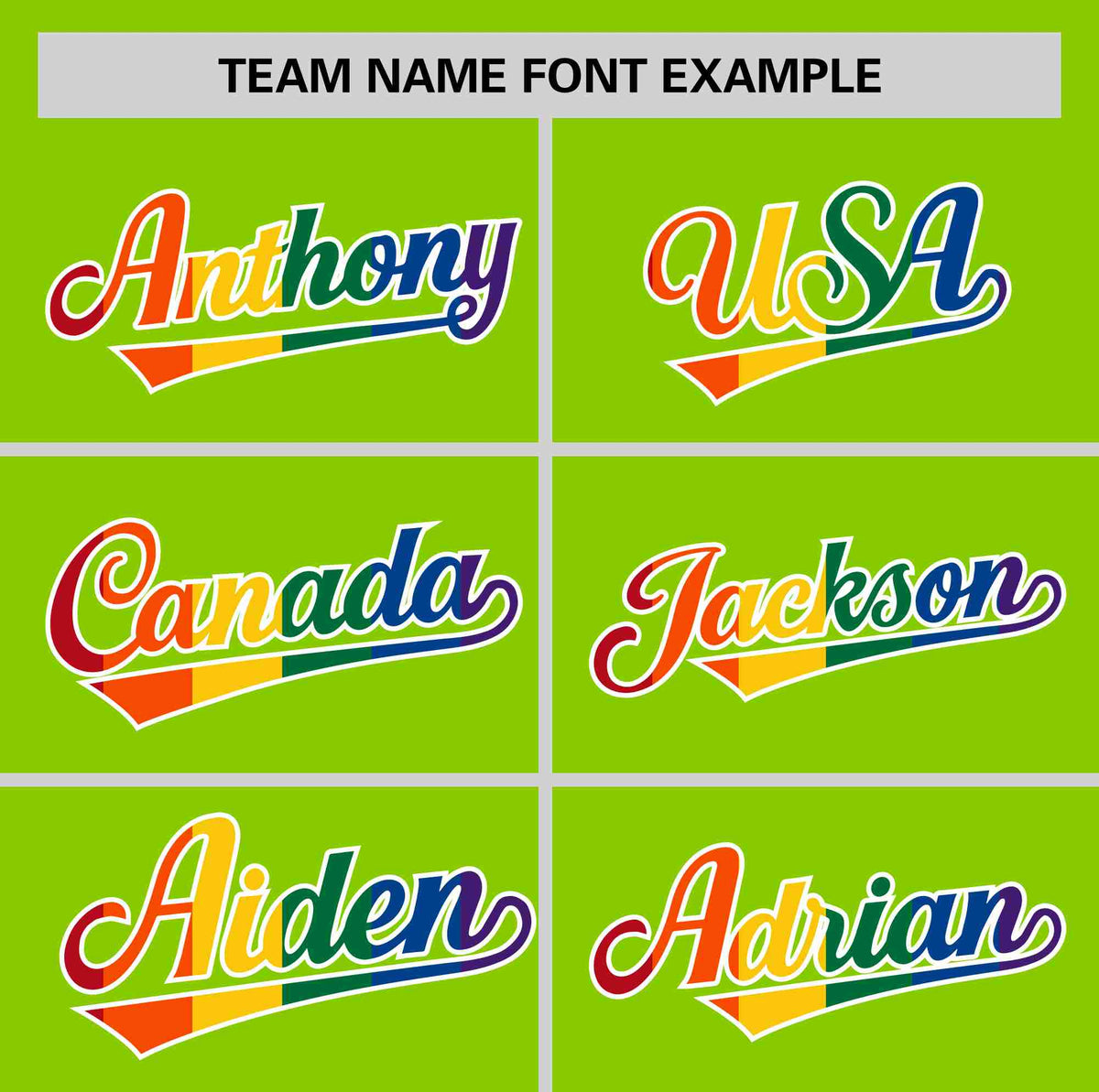 Custom Neon Green LGBT Rainbow For Pride Month Classic Style Authentic Baseball Jersey Limited