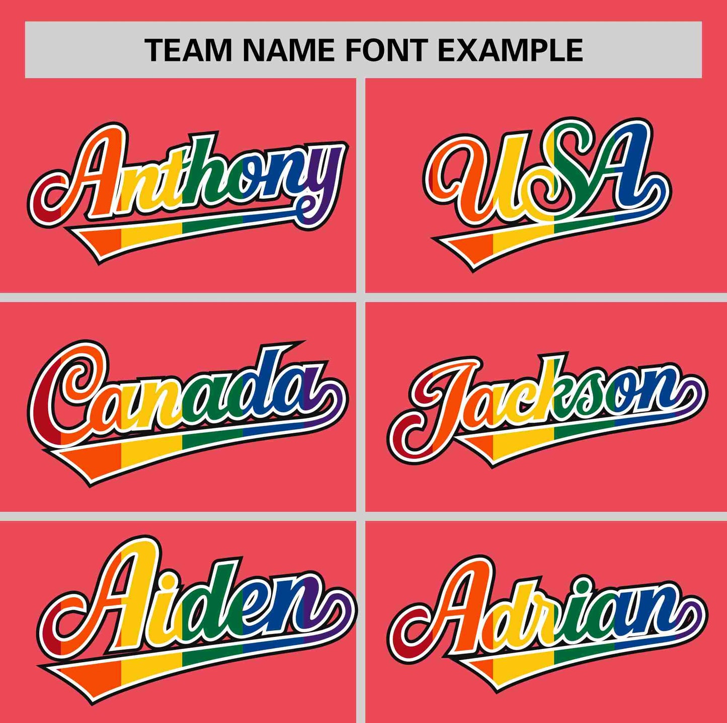 Custom Light Red LGBT Rainbow For Pride Month Classic Style Authentic Baseball Jersey Limited