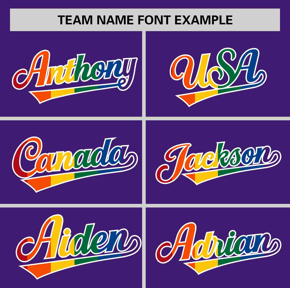 Custom Purple LGBT Rainbow For Pride Month Classic Style Authentic Baseball Jersey Limited