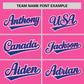 Custom Pink Royal Personalized Half Stripe Design Authentic Baseball Jersey Limited
