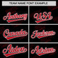 Custom Black Red Full Button Text Graffiti Pattern Authentic Baseball Jersey Limited
