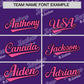 Custom Purple Pink Full Button Text Graffiti Pattern Authentic Baseball Jersey Limited